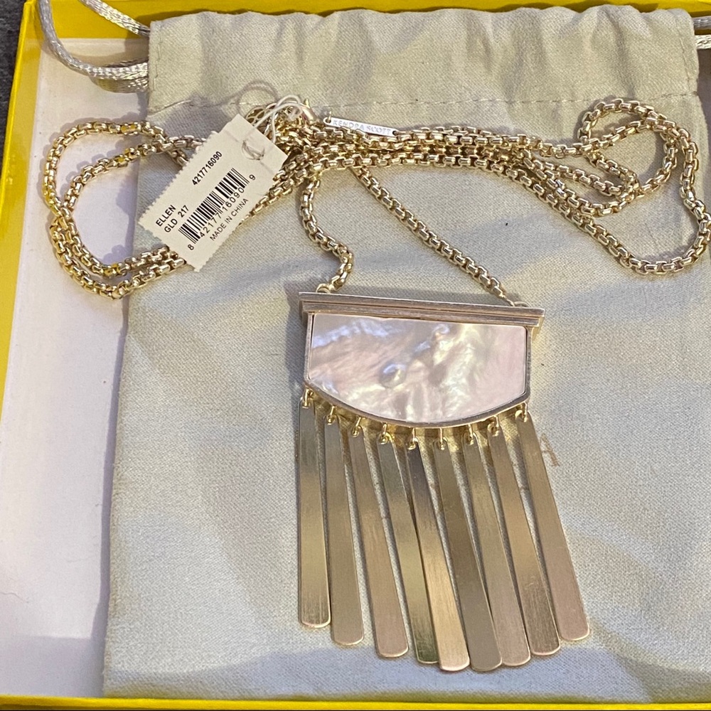 NWT Kendra Scott Ellen long necklace ivory pearl